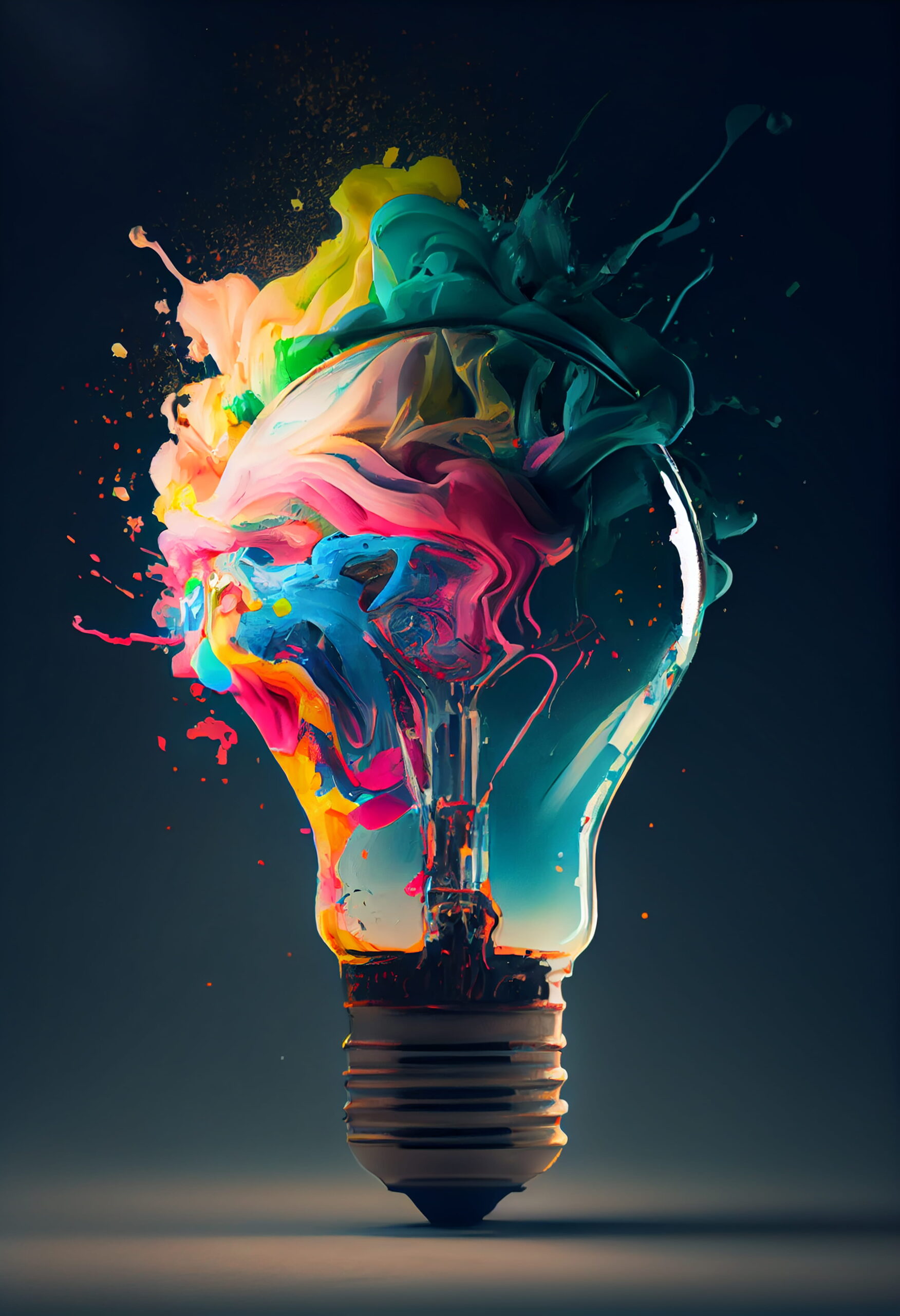 Lumière colorée créative